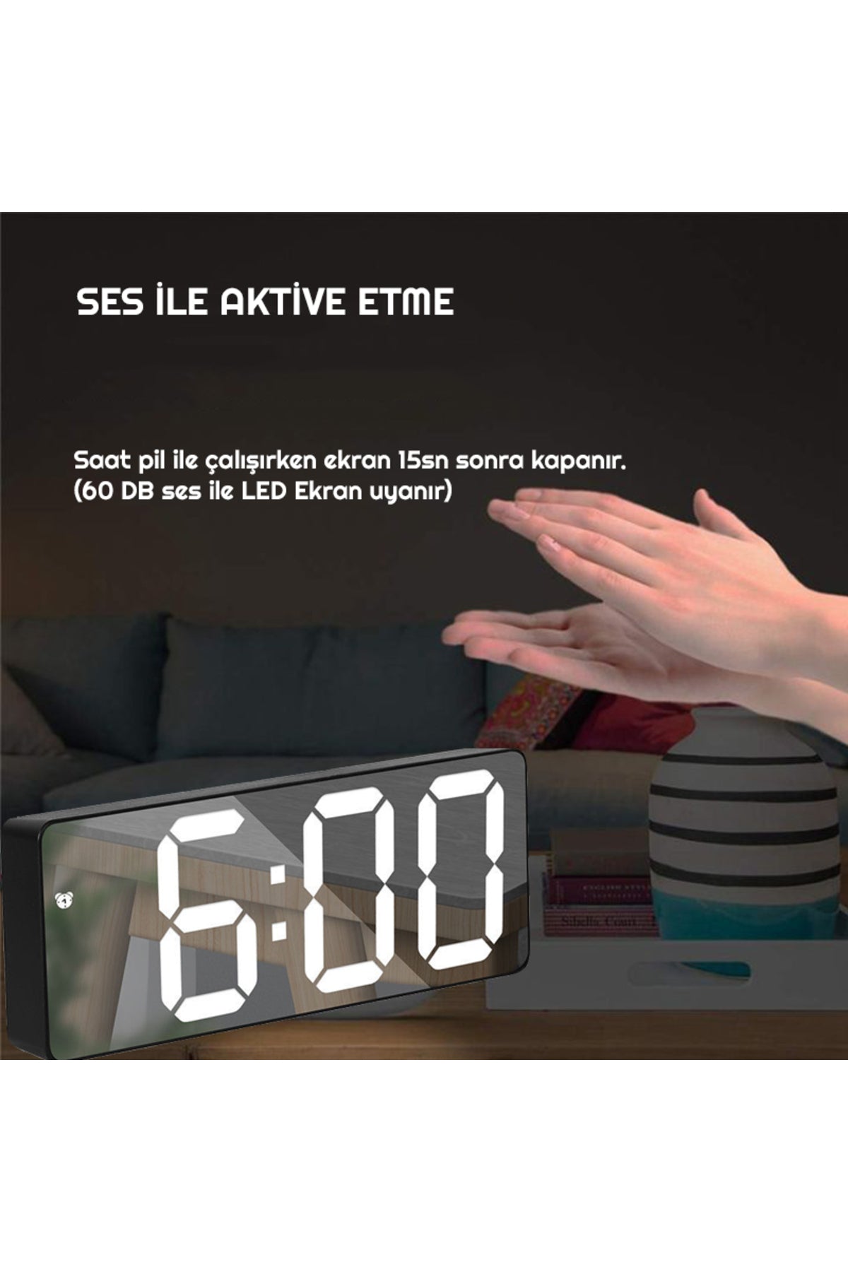 LED Dijital Masa Saati